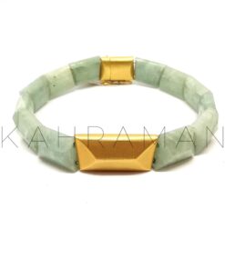 Gold Aquamarine Bracelet BB0083