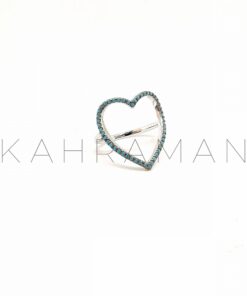 Silver Heart-Shaped Ring BA0066