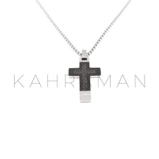Stainless Steel Cross with Carbon Fiber BF0020